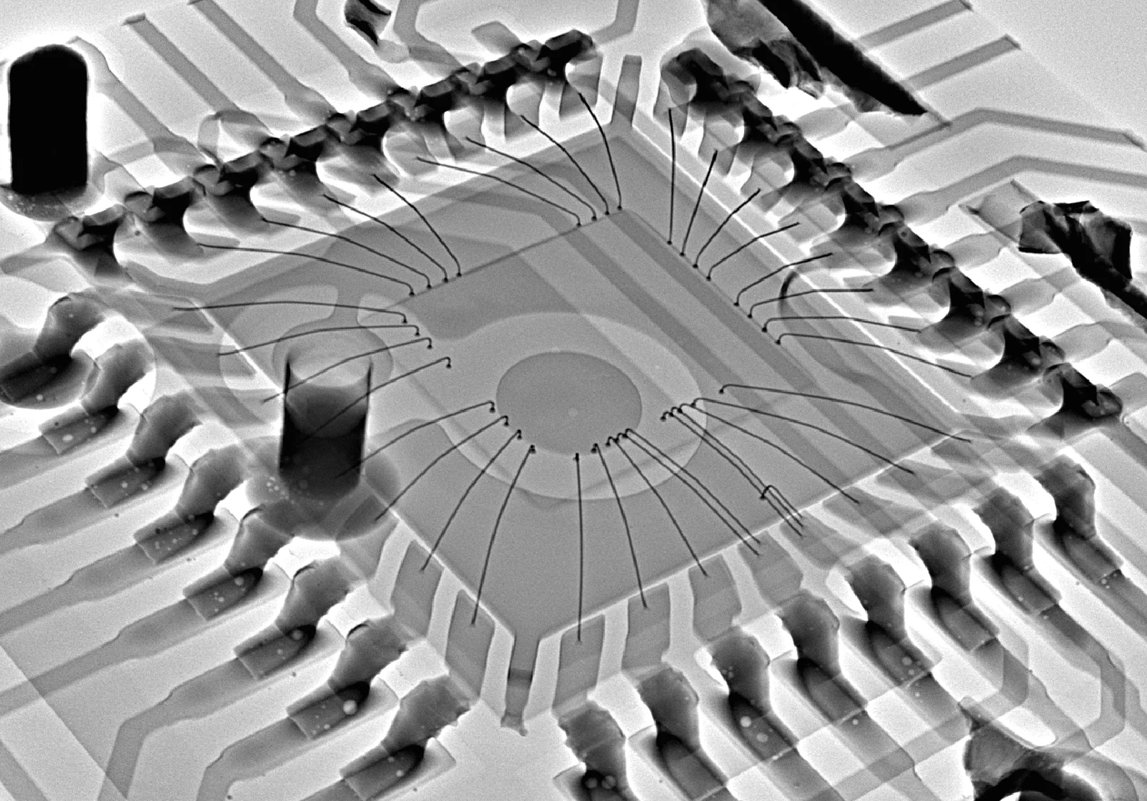 radiographie puce carte électronique